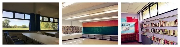 Classrooms and libraries